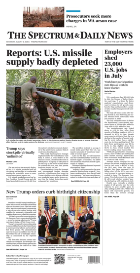 Cover of The Spectrum & Daily News