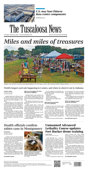 Cover of The Tuscaloosa News