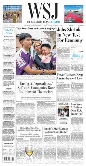 Cover of The Wall Street Journal