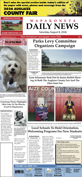 Cover of Wapakoneta Daily News