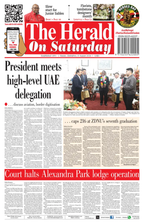 Cover of The Herald (Zimbabwe)