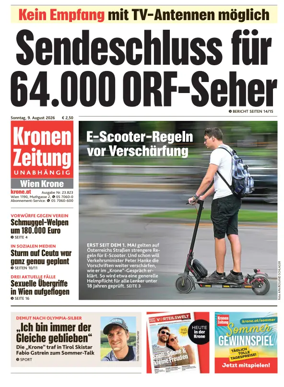 Cover of Kronen Zeitung