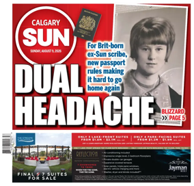 Cover of Calgary Sun