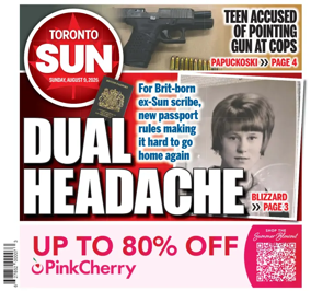 Cover of Toronto Sun