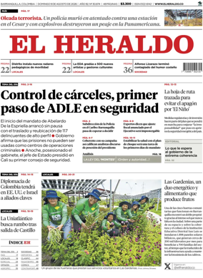 Cover of El Heraldo (Colombia)