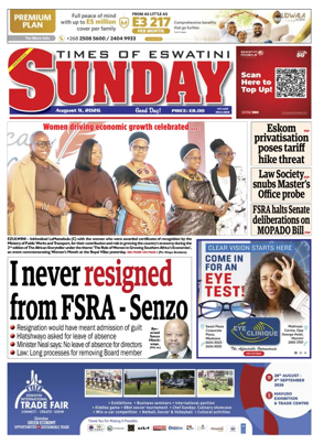 Cover of Times of Eswatini Sunday