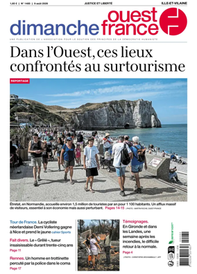 Cover of Dimanche Ouest France (Ille-et-Vilaine)