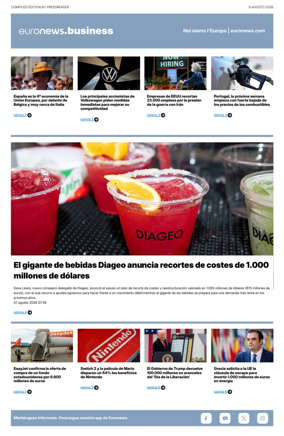 Cover of Euronews Business (Spanish) Compiled Edition