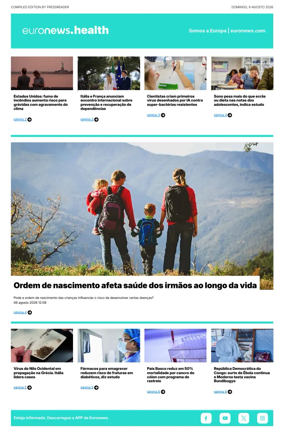 Cover of Euronews Health (Portuguese)