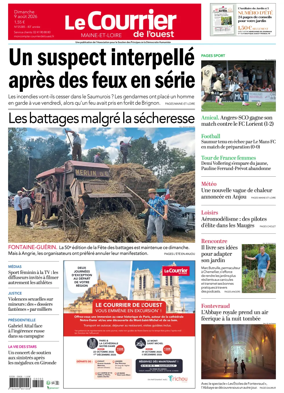 Cover of Le Courrier de l’Ouest (Nord Anjou)