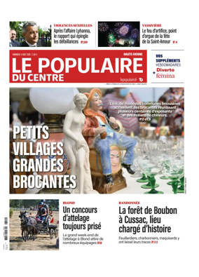 Cover of Le Populaire du Centre (Haute-Vienne)