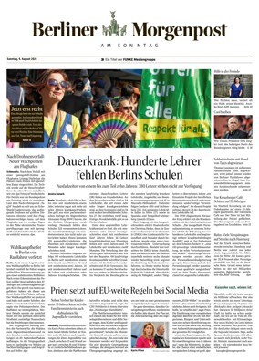 Cover of Berliner Morgenpost am Sonntag