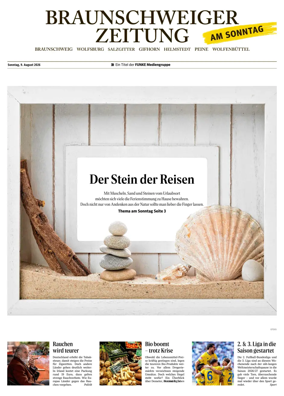 Cover of Braunschweiger Zeitung am Sonntag