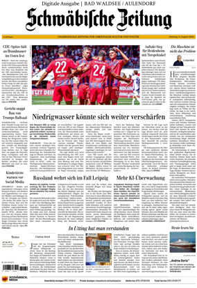 Cover of Schwabische Zeitung (Bad Waldsee / Aulendorf)