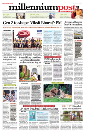 Cover of Millennium Post (Kolkata)