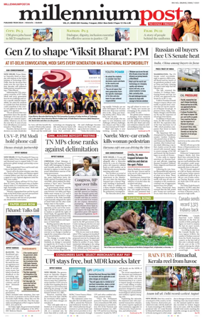 Cover of Millennium Post