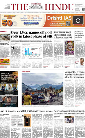 Cover of The Hindu (Delhi)