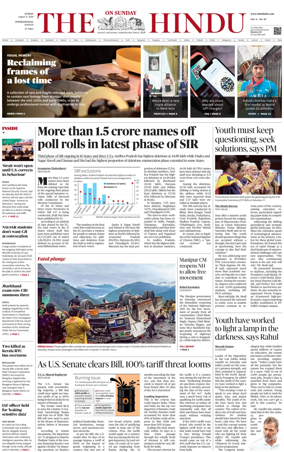 Cover of The Hindu - International