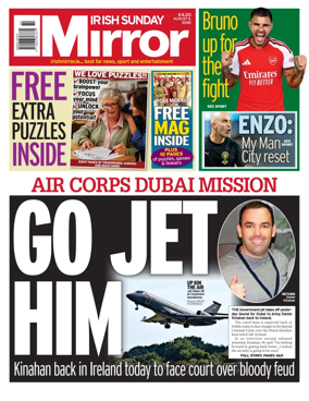 Cover of Irish Sunday Mirror