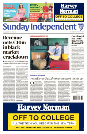 Cover of Sunday Independent (Ireland)