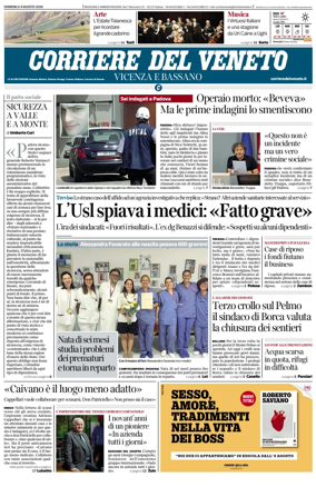 Cover of Corriere del Veneto (Vicenza e Bassano)