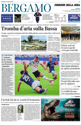 Cover of Corriere della Sera (Bergamo)