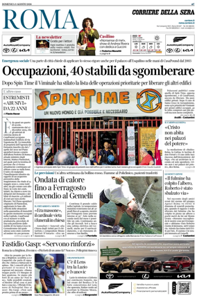 Cover of Corriere della Sera (Roma)