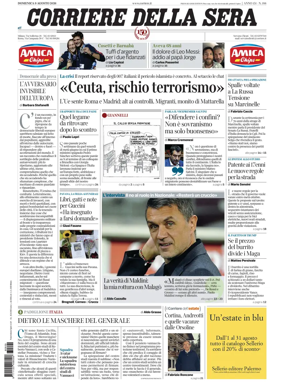 Cover of Corriere della Sera