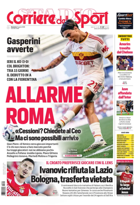 Cover of Corriere dello Sport (Lazio)