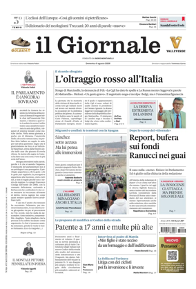 Cover of Il Giornale (Italy)