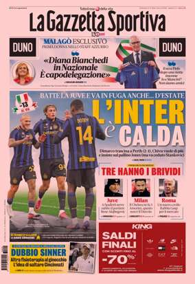 Cover of La Gazzetta dello Sport - Milano