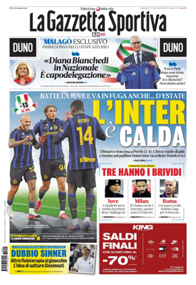 Cover of La Gazzetta dello Sport - Roma