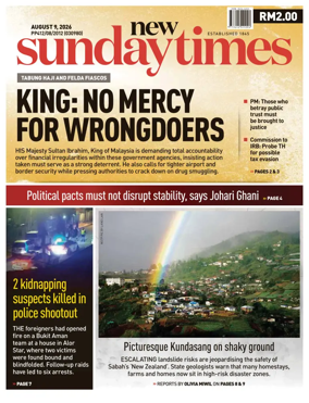 Cover of New Straits Times