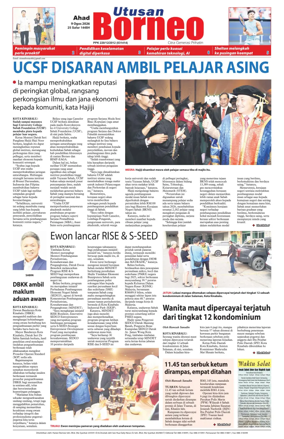 Cover of Utusan Borneo (Sabah)