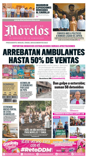 Cover of Diario de Morelos