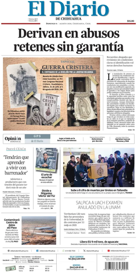Cover of El Diario de Chihuahua