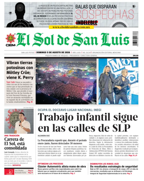 Cover of El Sol de San Luis Potosi