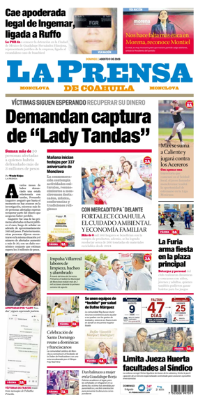 Cover of La Prensa de Coahuila