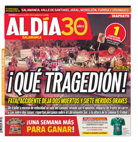 Cover of Periodico Al Dia (Salamanca)