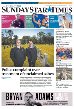 Cover of Sunday Star-Times