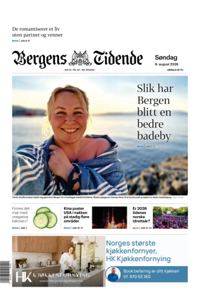 Cover of Bergens Tidende