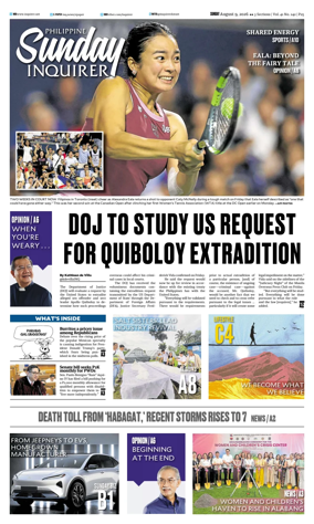 Cover of Philippine Daily Inquirer
