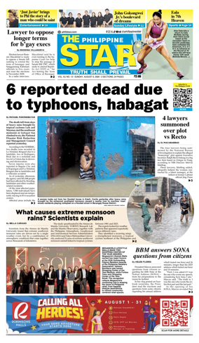 Cover of The Philippine Star