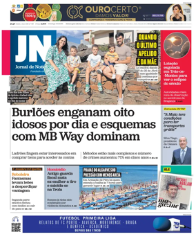 Cover of Jornal de Noticias