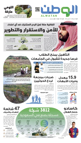 Cover of Al-Watan (Saudi)