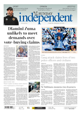 Cover of The Sunday Independent