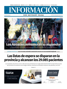 Cover of Diario Informacion (Elche y Vega Baja)