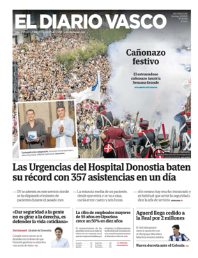 Cover of Diario Vasco (Tolosa-Goierri)