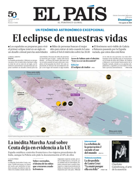 Cover of EL PAIS Valencia