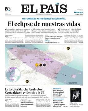 Cover of El Pais Madrid